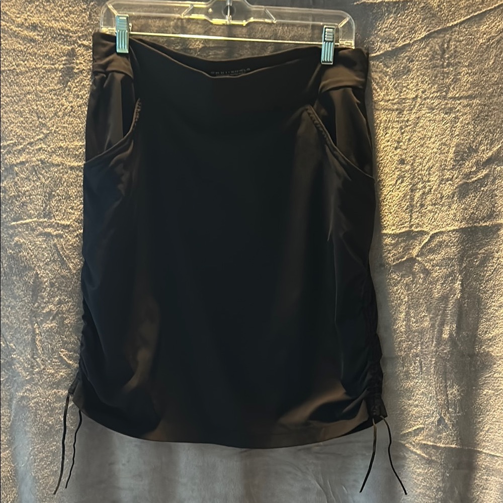 Columbia Black Skirt with Side Ruching